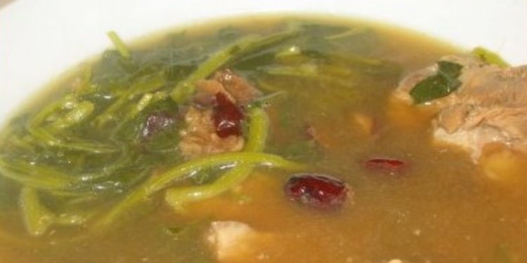 Chinese Watercress with Pork Ribs Soup