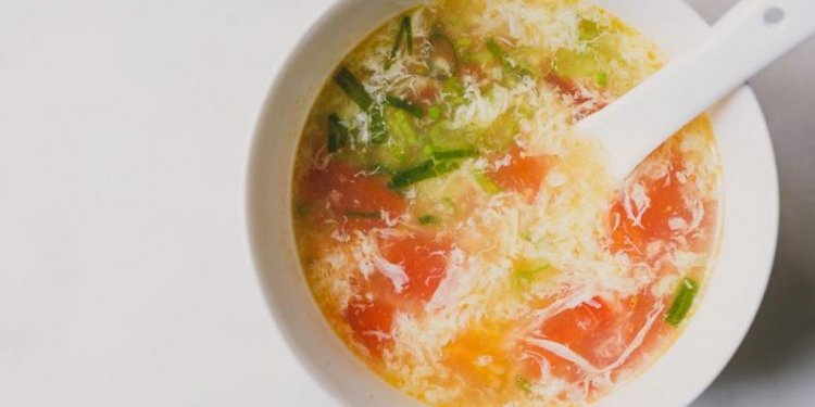 Up Chinese egg drop soup