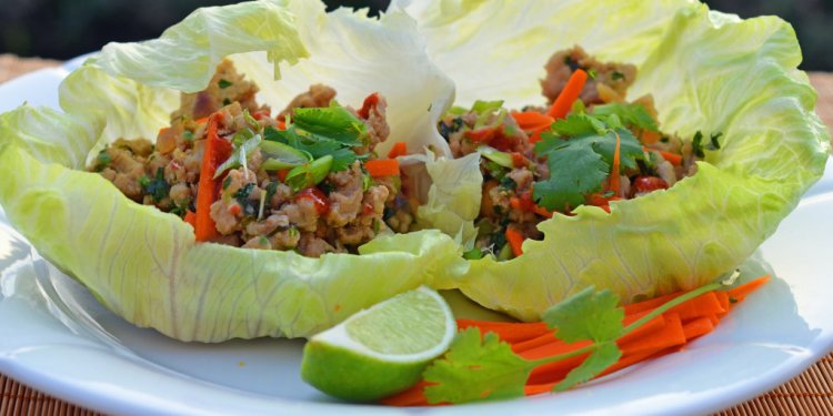 Thai Minced Chicken Lettuce