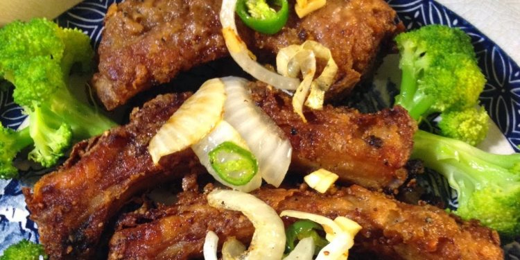 Salt and pepper pork chops Chinese recipe