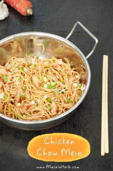 Chicken Chow Mein – Stir fried Noodles the Indo Chinese way recipe
