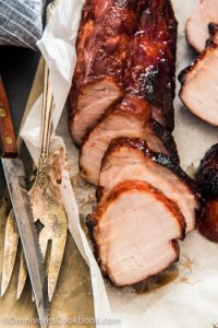 Chinese BBQ Char Siu - The perfect main dish to serve at a party. It’s also a great staple to have in your fridge because it’s so versatile and can be used in a variety of other dishes. | omnivorescookbook.com
