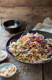 Chinese Chicken Salad - with crunchy noodles and an simple but amazing dressing by David Chang (Momofuku)