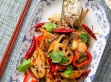 Chinese Spicy Roast Fish (重庆烤鱼) | omnivorescookbook.com