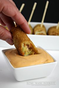 Easy Egg Roll & Spring Roll Appetizers with dipping sauces_dipping