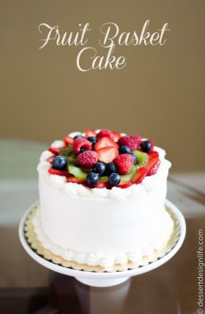Fruit Basket Cake Recipe | dessertdesignlife.com