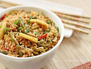 Indian Style Chinese Vegetable Fried Rice