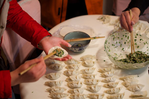 Making Chinese Dumplings