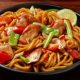 Chinese vegetables Stir Fry noodles recipe