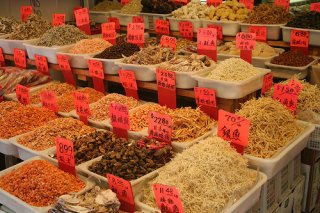 Spices in an Asian market