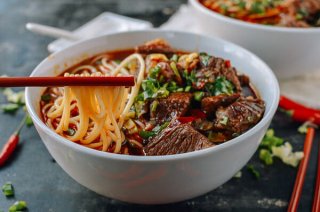 Spicy Beef Noodle Soup,  by thewoksoflife.com