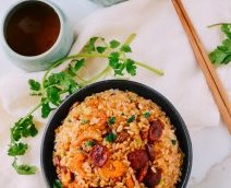 Sticky Rice w/ Chinese Sausage,  by thewoksoflife.com