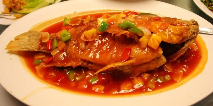 Sweet and sour fish fillets Chinese recipe
