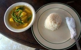 Sweet curry served with rice in Banaue