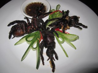 Tarantulas are one of the weird foods of Asia